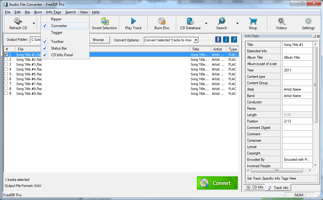 Screenshot of FreeRIP