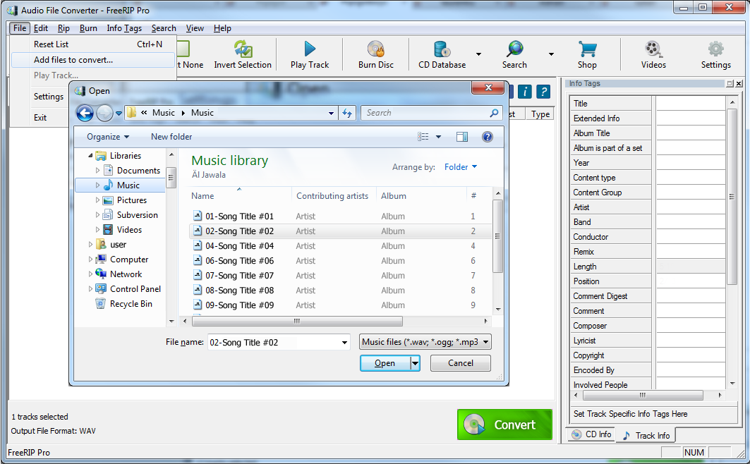 FreeRIP MP3 Converter, mp3 convert